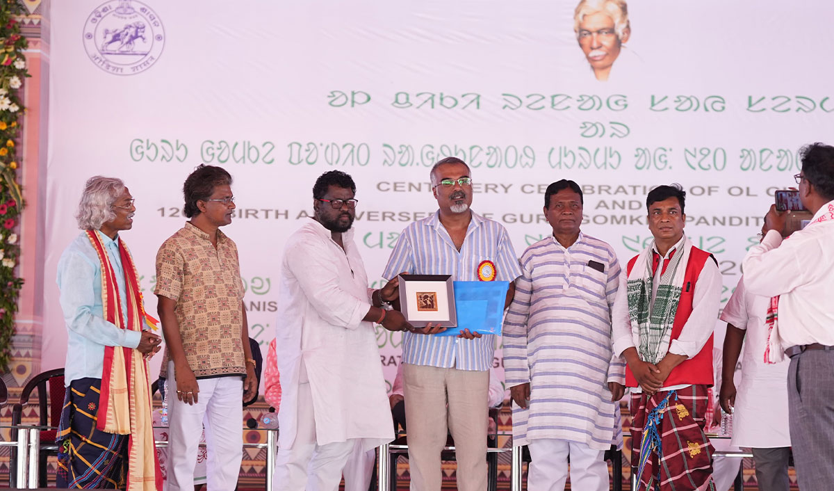 Team MGM Foundation Felicitated at Centenary of Ol Chiki Script & 120th Birth Anniversary of Guru Gomkey Pt. Raghunath Murmu