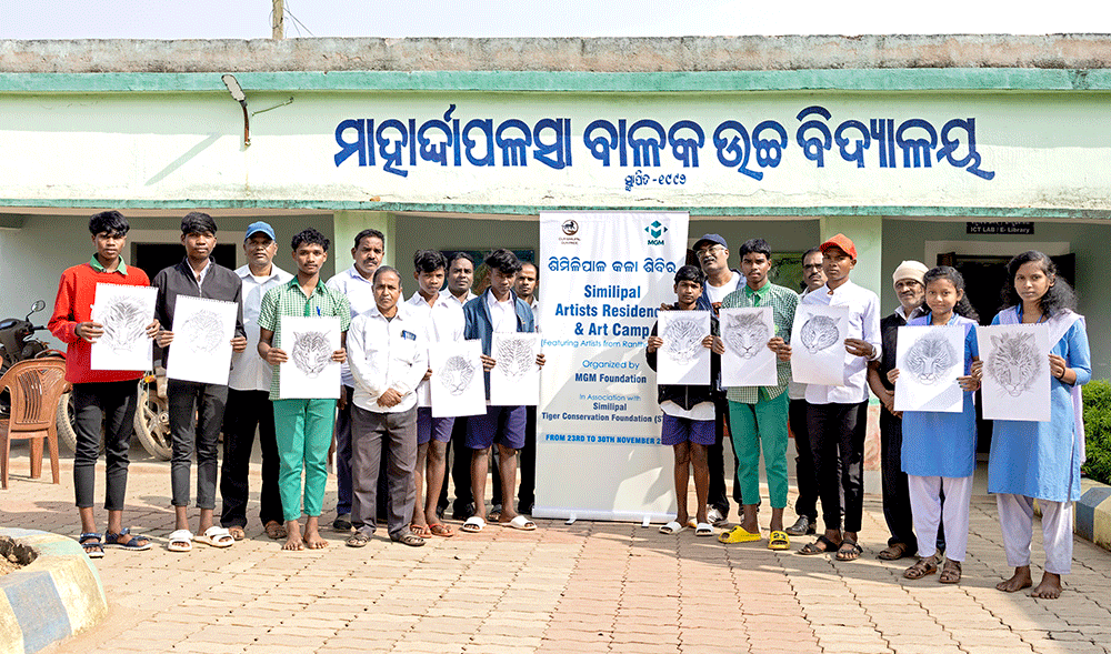 Art Camp with School Student at Mahardapalasa Govt. Boys High School